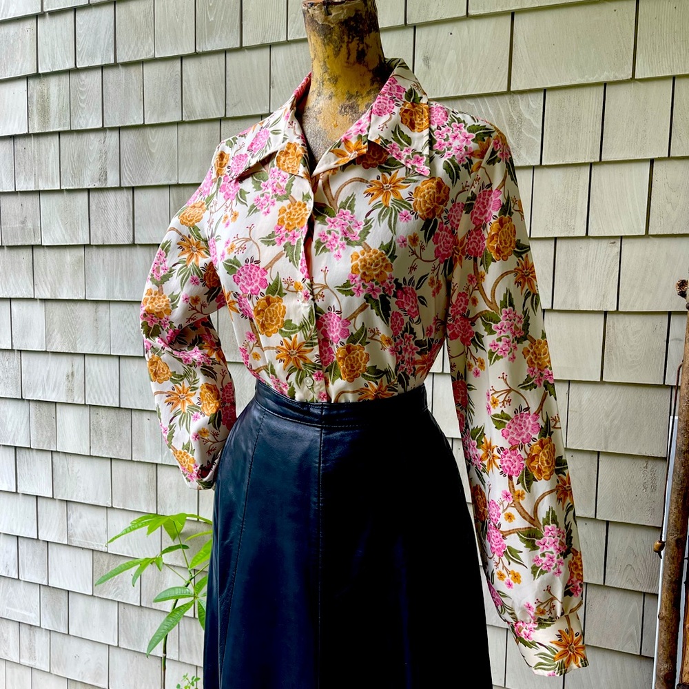 Vintage 70’s Floral Blouse
